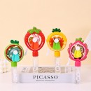 Hand-pressed bubble fan