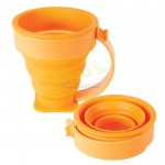 180ML Eco-friendly Folding Silicone Cup With Handle