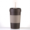 Degradable coffee grounds material coffee cup