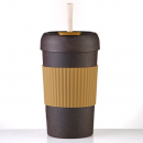 Degradable coffee grounds material coffee cup