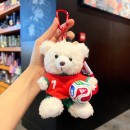 足球小熊掛件鑰匙圈