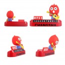 Customized PVC 3D Doll Car Moving Number Plate