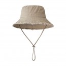 Frayed Solid‑Color Cotton Bucket Hat Frayed Solid‑Color Cotton Bucket Hat
