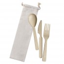 Wheat Straw Utensils In Bag