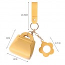 Creative Makeup Mirror Earphone Bag Keychain