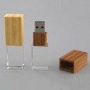 木製水晶USB手指