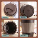 Degradable coffee grounds material coffee cup