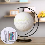 USB Charging Bluetooth Speaker Led Moon Night Light