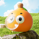 Exploding Eye Fruit Squishy Stress Relief Toy