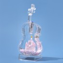 Violin Castle Flowing Sand Colored Light Ornament