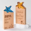 Crystal & Wooden Trophy