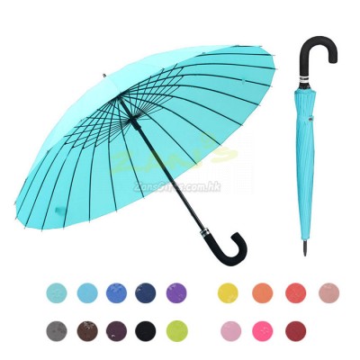 Water Activated Color Changing Flower Print Straight Umbrella