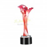 Colored Glaze Crystal Trophy