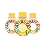 彩虹款金屬獎牌