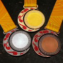 Hollow Rotating Metal Medal
