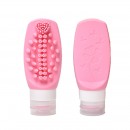 多功能旅行分裝瓶自帶洗臉洗頭刷 多功能旅行分裝瓶自帶洗臉洗頭刷