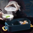 Double-Layer Portable Lunch Box With Soup Bowl Set