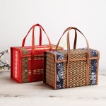 Bamboo woven basket