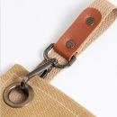 Cross tied denim apron