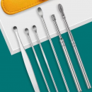 Portable six-piece ear picking tool set