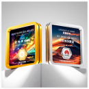 Square Metal Crystal Trophy