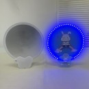 Luminous foldable advertising fan