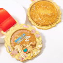 Customized Horse Year Metal Quicksand Medal