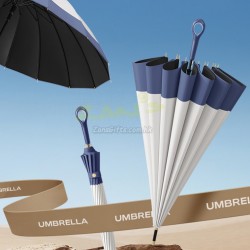 16骨拼接長柄直傘