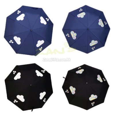 Color Three Folding Umbrella Rain