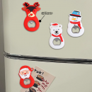 Christmas magnetic refrigerator sticker bottle opener Christmas magnetic refrigerator sticker bottle opener