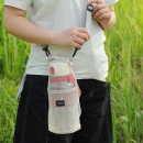 Mesh crossbody cup sleeve