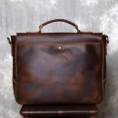 复古真皮公事电脑包