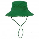 Frayed Solid‑Color Cotton Bucket Hat Frayed Solid‑Color Cotton Bucket Hat