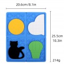 可拆卸拼圖矽膠餐墊