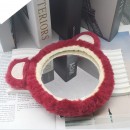 毛絨台式化妝鏡