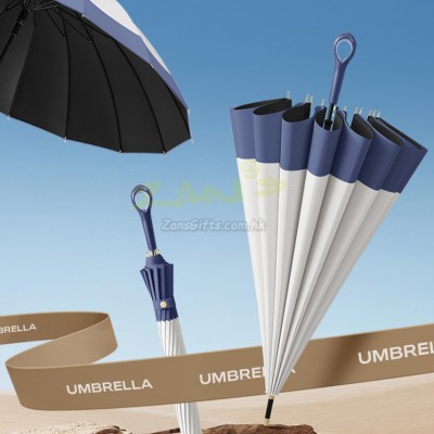 16骨拼接長柄直傘