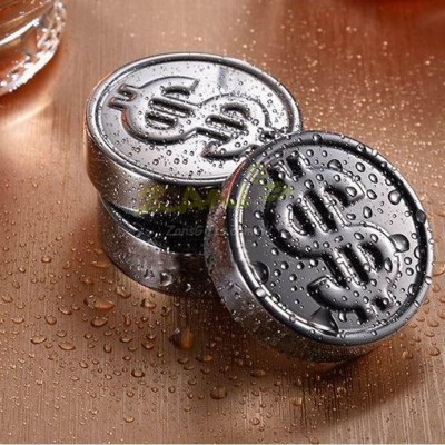 Coins Whisky Stones Ice Cubes