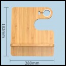 竹木三合一無線充電座