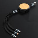 伸缩竹木充电线