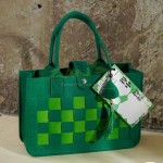 Checkered Felt ToteBag