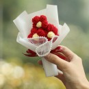 Graduation season gift knitted bouquet