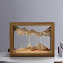 Solid Wood Rotating Sand Painting Decompression Ornament