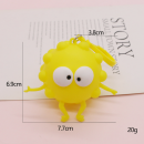 3D矽膠解壓瞪眼煤球捏捏樂 3D矽膠解壓瞪眼煤球捏捏樂