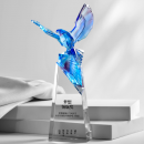 老鷹琉璃水晶獎座