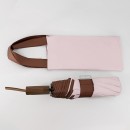 手提式撞色彩胶自动伞