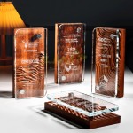 Wood Crystal Trophy