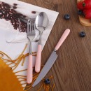 Stainless Steel Tableware With Ceramic Handle
