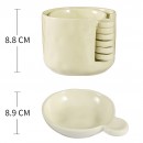 帶手柄陶瓷火鍋調料碟