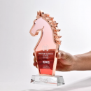 马年金属水晶奖杯