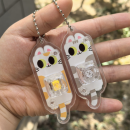 貓咪按鍵解壓玩具鑰匙圈